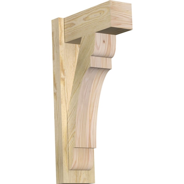 Ekena Millwork Olympic Block Rough Sawn Outlooker, Douglas Fir, 6"W x 14"D x 26"H OUT06X14X26OLY05RDF - main